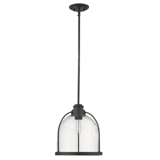 Buy oil-rubbed-bronze-with-clear-dome-shaped-glass-globe-10-5-x11-x11-glass Stanton Pendant by Acclaim Lighting