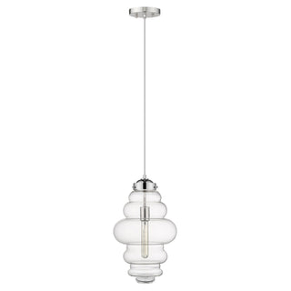 Buy polished-nickel-with-clear-abstract-shaped-glass-globes-15-87-x10-5-x10-5-glass Ballina Mini Pendant by Acclaim Lighting