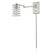 Satin Nickel with Satin Nickel, Cylindrical Metal Cage Shade 7``x5``x5`` Glass