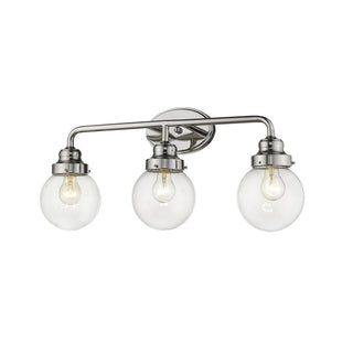 Buy polished-nickel-with-clear-glass-globes-5-75-x6-x6-glass Portsmith Vanity by Acclaim Lighting