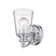 Chrome with Clear, Cone Shaped Glass Shade 5.75``x4.75``x4.75`` Glass