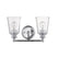 Chrome with Clear, Cone Shaped Glass Shade 5.75``x4.75``x4.75`` Glass
