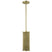 Gold with Gold Metal Cylindrical Shaped Shade 13``x5``x5`` Glass