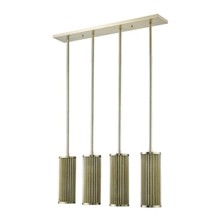 Buy gold-with-gold-metal-cylindrical-shaped-shades-13-x5-x5-glass Basetti Pendant by Acclaim Lighting