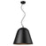 Matte Black with Black Metal Cone Shaped Shade W/ Copper Interior 15``x18``x18`` Glass
