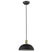 Matte Black with Black Metal Bowl Shaped Shade 4.7``x11.8``x11.8`` Glass
