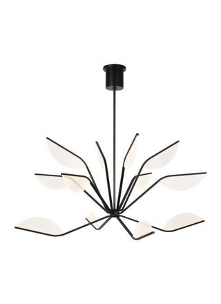 Buy matte-black-with-acrylic-glass Belterra Outdoor (Damp) Chandelier by Visual Comfort Modern