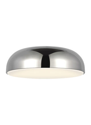 Buy polished-nickel-with-acrylic-glass-and-metal-shade Kosa Outdoor (Damp) Flush Mount Ceiling Light by Visual Comfort Modern