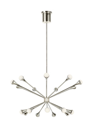 Buy polished-nickel Lody Outdoor (Damp) Chandelier by Visual Comfort Modern