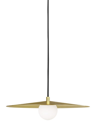 Buy aged-brass-with-glass-glass Pirlo Outdoor (Damp) Pendant by Visual Comfort Modern