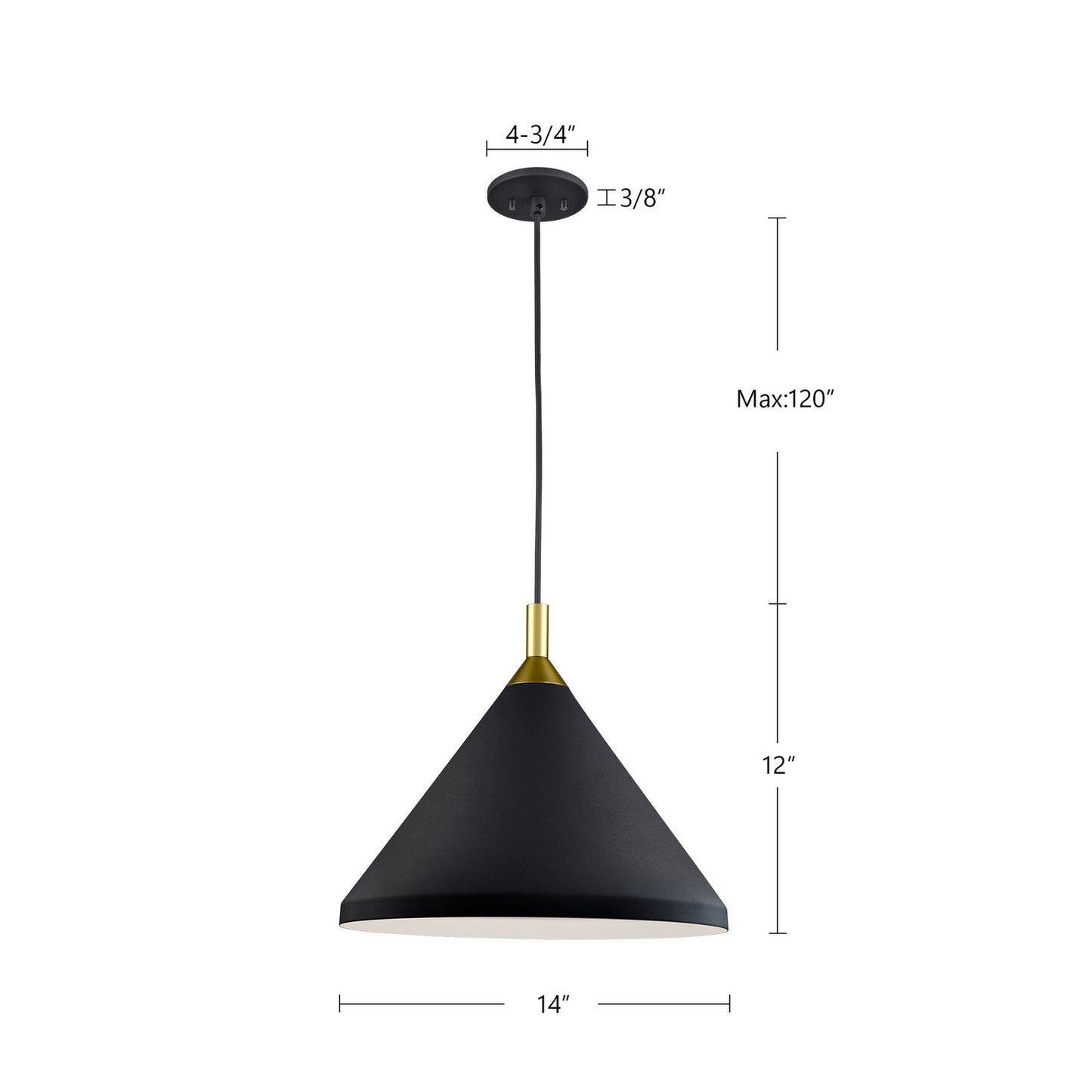 Kuzco Lighting-492814-BK/GD|ALT|1