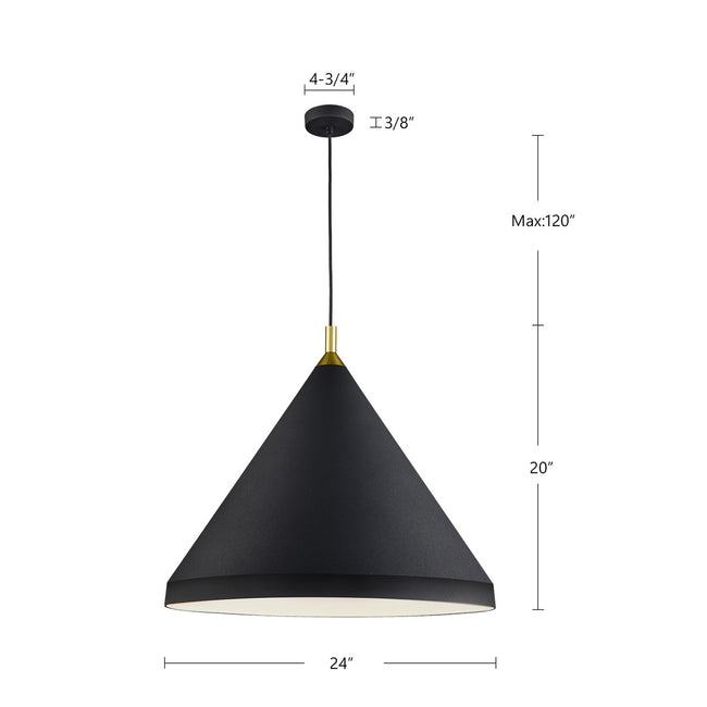 Kuzco Lighting-492824-BK/GD|ALT|1