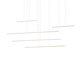 Buy white-with-white-acrylic-diffuser-glass Chute Motion Pendant by Kuzco Lighting