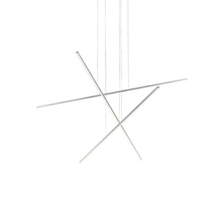 Buy brushed-nickel-with-white-acrylic-diffuser-glass Vega Minor Pendant by Kuzco Lighting