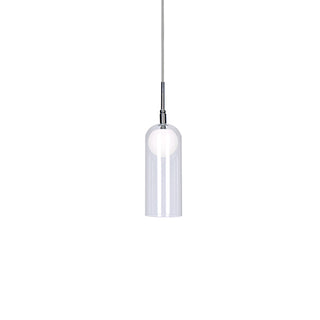 Buy chrome-with-opal-glass-glass Stylo Pendant by Kuzco Lighting