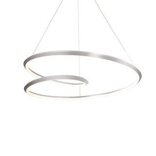 Buy brushed-nickel-with-white-acrylic-diffuser-glass Ampersand Pendant by Kuzco Lighting