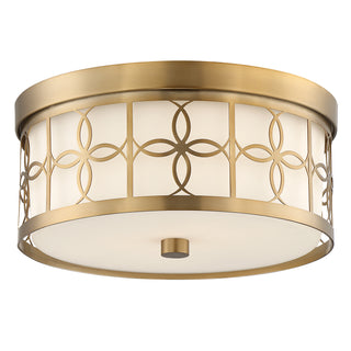 Buy vibrant-gold Anniversary Outdoor (Damp) Flush Mount Ceiling Light by Crystorama