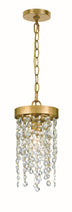 Antique Gold and Clear Textured Shade