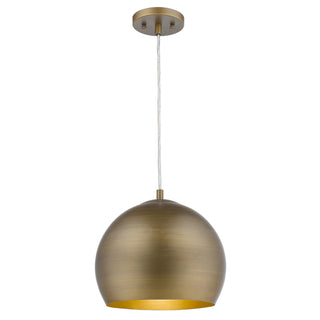 Buy hand-painted-antique-gold-w-gold-interior-with-hand-painted-antique-gold-shade-w-gold-interior-glass Latitude Pendant by Acclaim Lighting