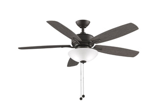 Buy matte-greige-finish-with-weathered-wood-blades Aire Deluxe Ceiling Fan with Light by Fanimation