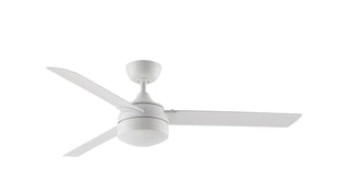 Buy matte-white-finish-with-matte-white-blades Xeno Wet Outdoor (Wet) Ceiling Fan with Light by Fanimation