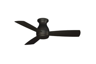 Buy dark-bronze-finish-with-dark-bronze-blades 3-Blades Hugh Outdoor (Wet) Hugger Ceiling Fan with Light by Fanimation