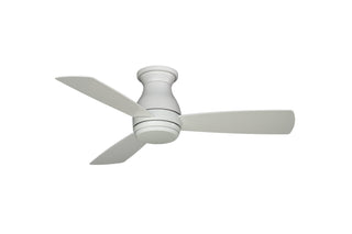 Buy matte-white-finish-with-matte-white-blades Hugh Outdoor (Wet) Hugger Ceiling Fan with Light by Fanimation