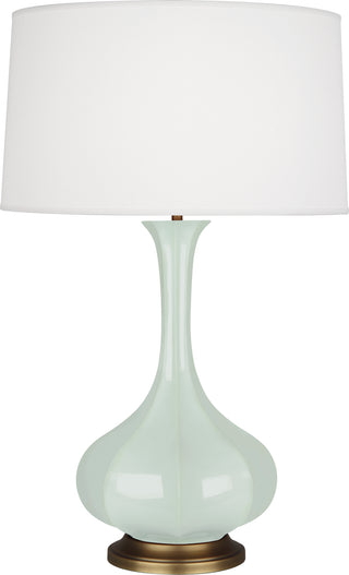 Buy celadon-glazed-ceramic-w-aged-brass Pike Table Lamp by Robert Abbey