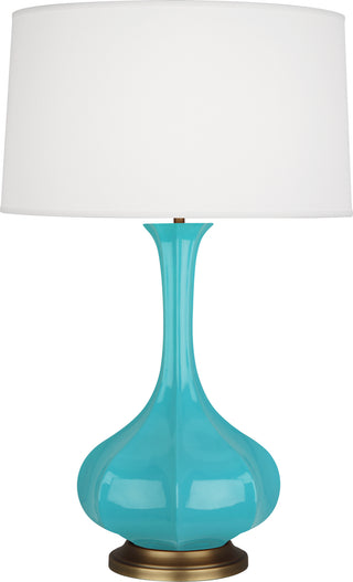 Buy egg-blue-glazed-ceramic Pike Table Lamp by Robert Abbey