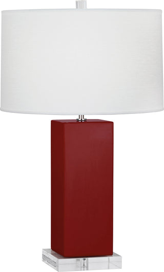 Buy oxblood-glazed-ceramic Harvey Table Lamp by Robert Abbey