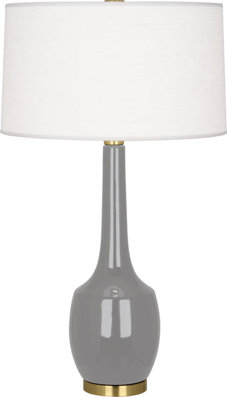 Buy smokey-taupe-glazed-ceramic Delilah Table Lamp by Robert Abbey