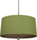 Polished Nickel with Parrot Green Fabric Shade With Revolutionary Storm Lining Glass and Green Shade