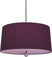 Polished Nickel with Greenhow Grape Fabric Shade With Ludwell Lilac Lining Glass and Purple Shade