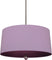 Polished Nickel with Ludwell Lilac Fabric Shade With Greenhow Grape Lining Glass