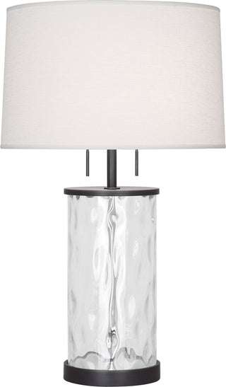 Buy deep-patina-bronze-w-wavy-glass-body Gloria Table Lamp by Robert Abbey
