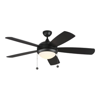 Buy matte-black-finish-with-black-abs-blades Discus Ceiling Fan with Light by Generation Lighting