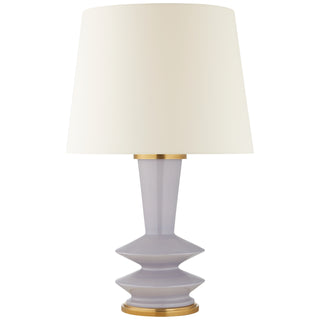 Buy lilac-with-14-x-16-x-13-linen-glass Whittaker Table Lamp by Visual Comfort Signature