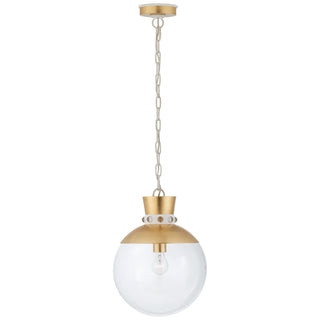 Buy gild-with-white Lucia Outdoor (Damp) Pendant by Visual Comfort Signature