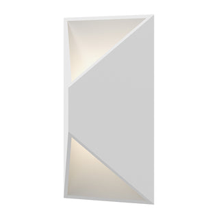 Buy textured-white-with-textured-white-aluminum-glass Prisma Outdoor (Wet) Sconce by Sonneman