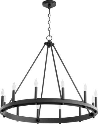 Aura Outdoor (Damp) Chandelier by Quorum
