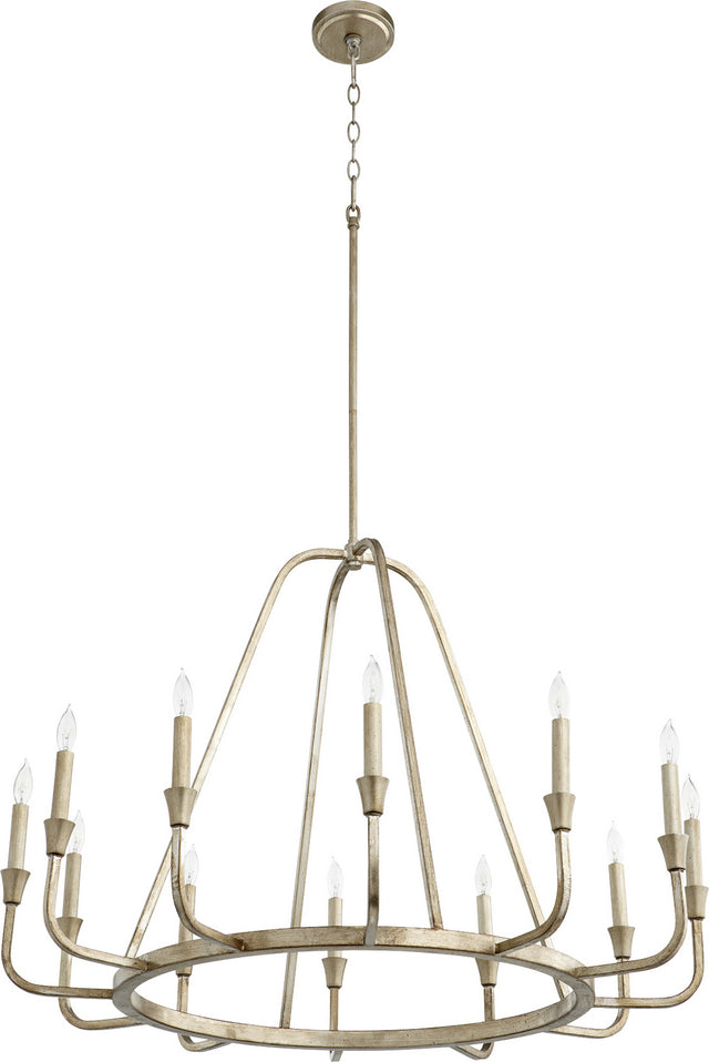 Marquee Outdoor (Damp) Chandelier by Quorum