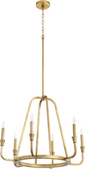 Marquee Outdoor (Damp) Chandelier by Quorum