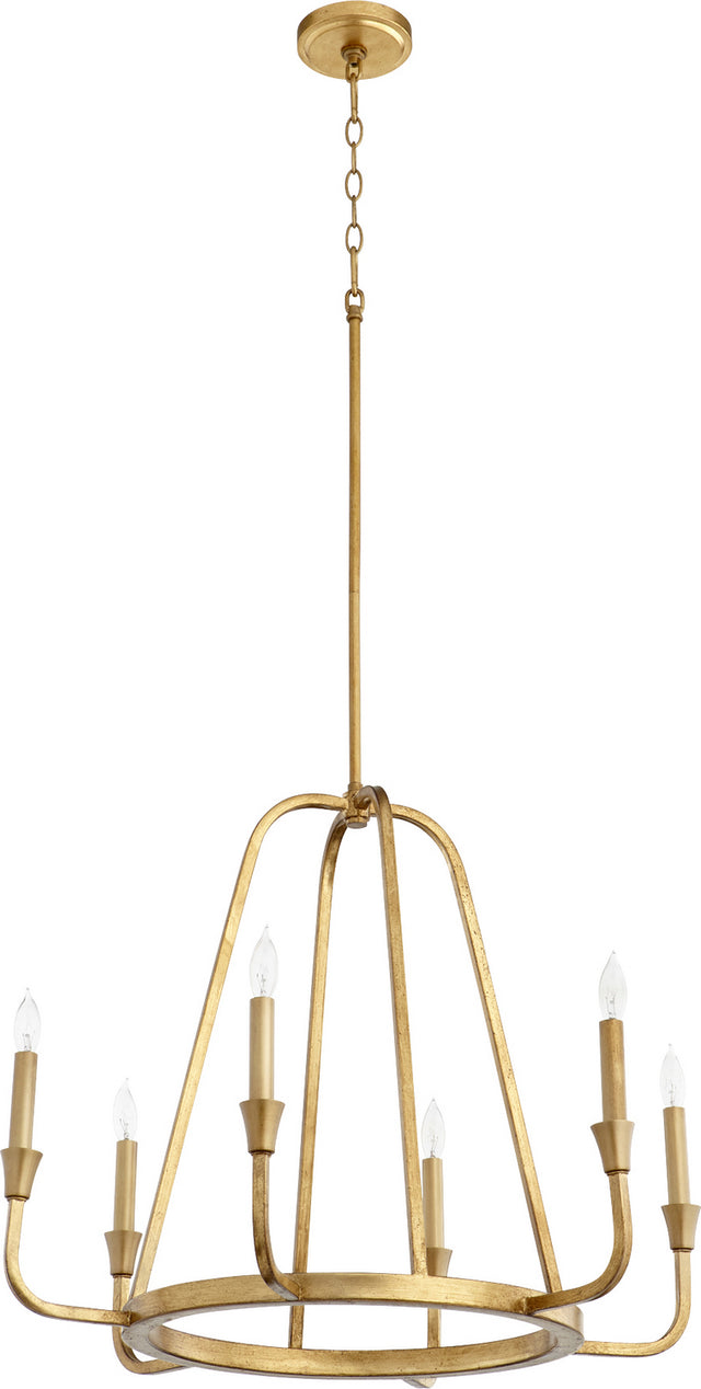 Marquee Outdoor (Damp) Chandelier by Quorum