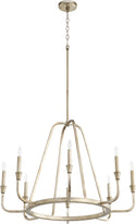 Marquee Outdoor (Damp) Chandelier by Quorum