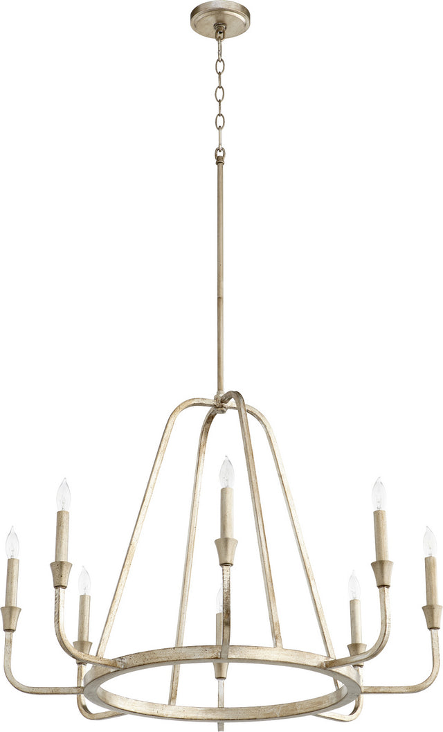 Marquee Outdoor (Damp) Chandelier by Quorum