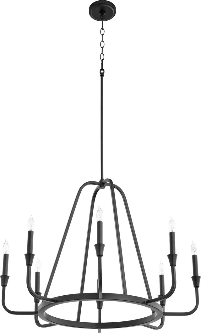 Marquee Outdoor (Damp) Chandelier by Quorum