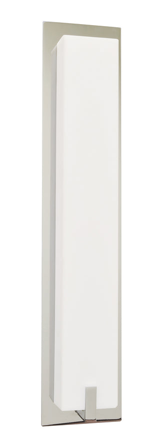 Buy satin-nickel-with-frosted-white-acrylic-glass-and-white-shade Sinclair Outdoor (Damp) Wall Sconce by AFX Lighting