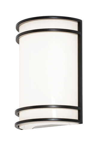Buy oil-rubbed-bronze-with-white-acrylic-glass Ventura Outdoor (Damp) Sconce by AFX Lighting