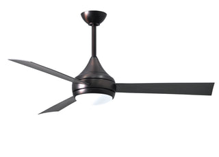 Buy brushed-bronze-finish-with-silver-blades Donaire Ceiling Fan by Matthews Fan Company