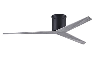 Buy matte-black-finish-with-barn-wood-tone-blades 3-Blades Eliza Hugger Ceiling Fan by Matthews Fan Company
